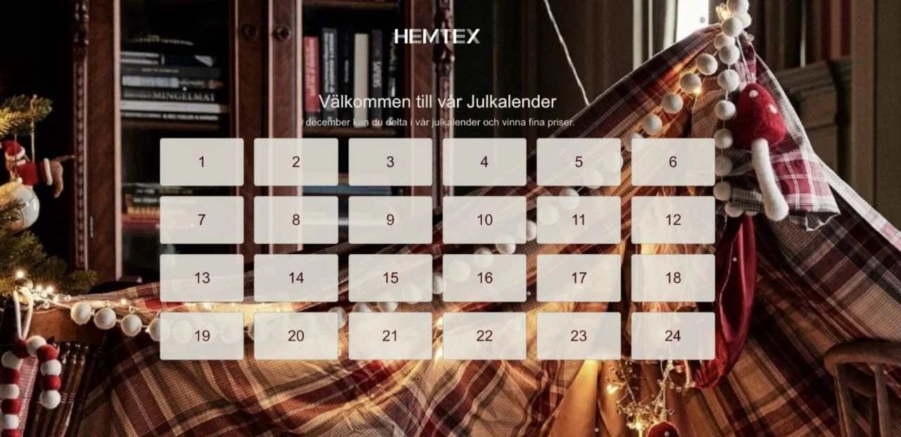 Hemtex julkalender Årets julkalendrar och adventskalendrar
